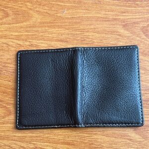 Elegant Black Leather Pocket Square Holder